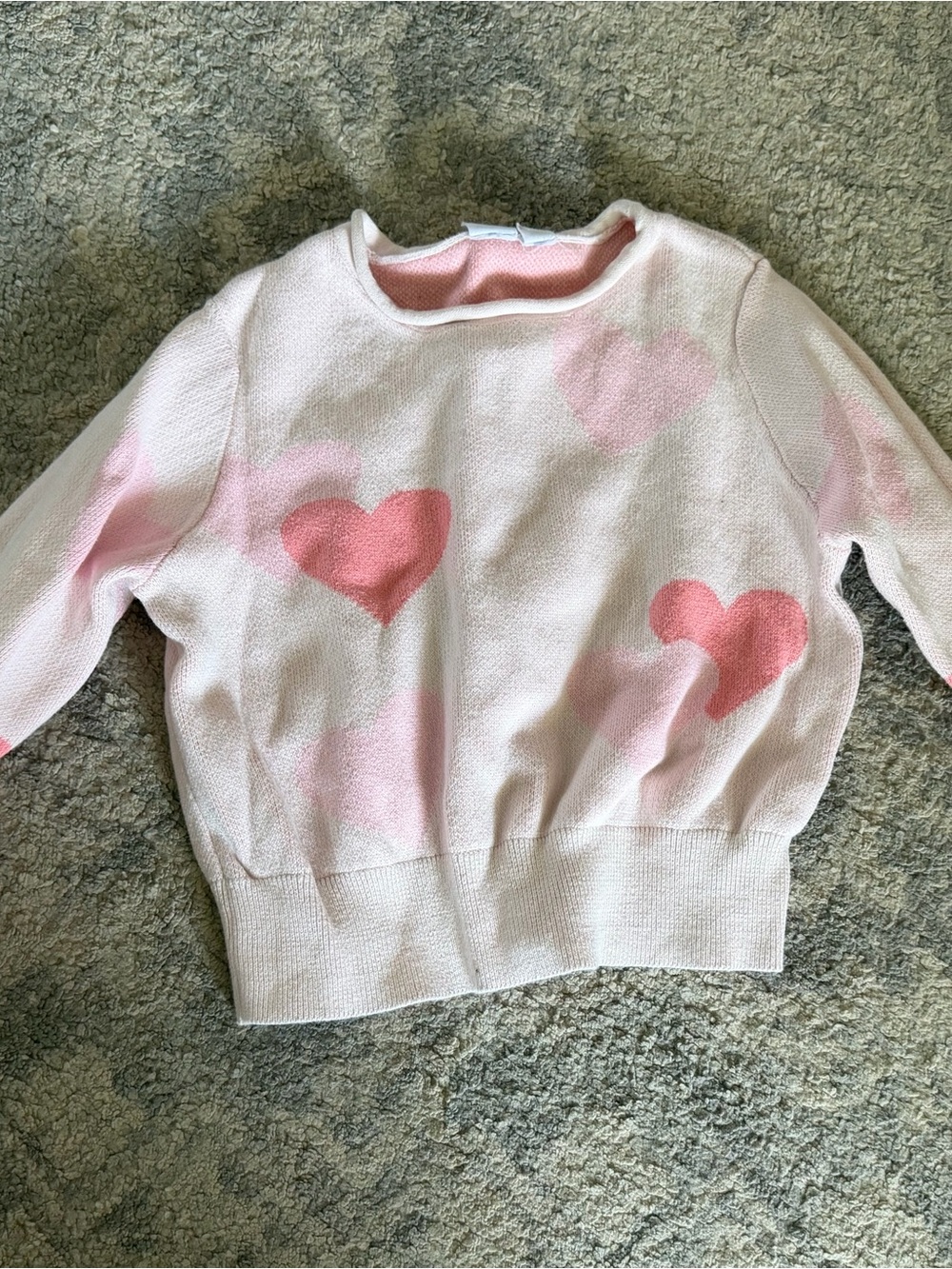 GAP Light Pink Sweater with Heart Motif
